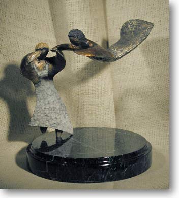 Floating Angels (Contemporary Bronze)